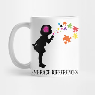 'Embrace Differences' Awesome Autism Awareness Mug